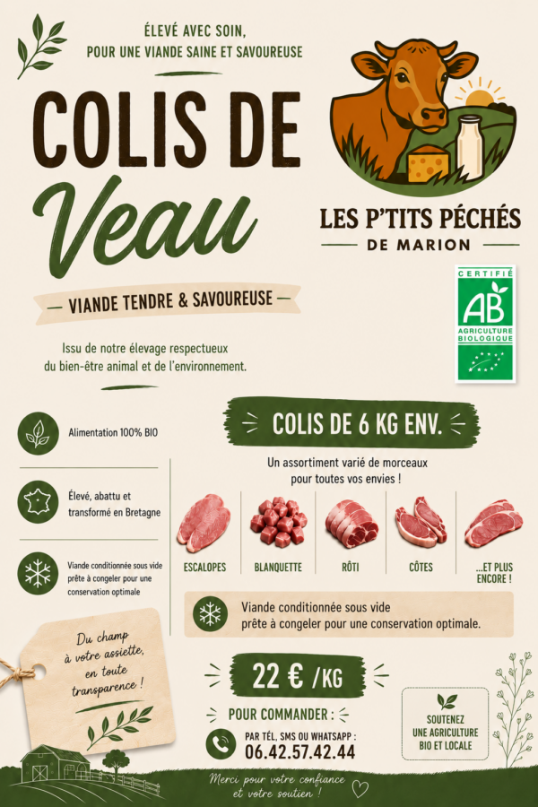 Colis de veau (~ 6 kg)